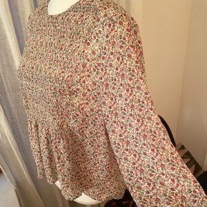 Silky Smocked Blouse